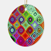 Mosaik Christmas Digital Art Keramik Ornament (Links)
