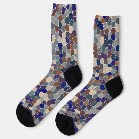 Mosaik Cool Trendy Modern Pattern Socken (Linkes Detail)