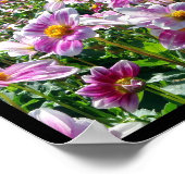 Mosaik Dahlia Blume Poster (Ecke)