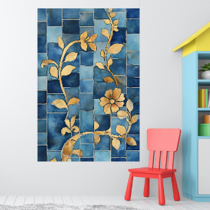 Mosaik, das an traditionelle marokkanische Stile e Poster