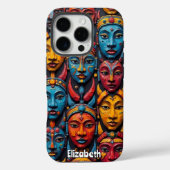 Mosaik der Ausdrücke Case-Mate iPhone Hülle (Rückseite)