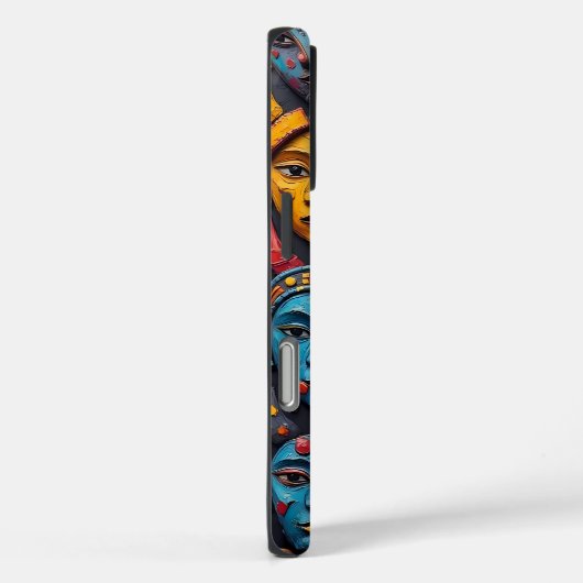 Mosaik der Ausdrücke Case-Mate iPhone Hülle (Rückseite / Rechts)