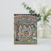 Mosaik der Gastfreundschaft und des Opfers von Abr Postkarte (Stehend Vorderseite)