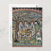 Mosaik der Gastfreundschaft und des Opfers von Abr Postkarte (Vorne/Hinten)