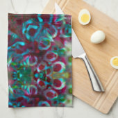 Mosaik der geometrischen Linien und des Gefälles Geschirrtuch (Viertel Falte)