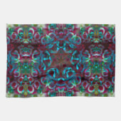 Mosaik der geometrischen Linien und des Gefälles Geschirrtuch (Horizontal)