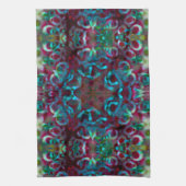 Mosaik der geometrischen Linien und des Gefälles Geschirrtuch (Vertikal)