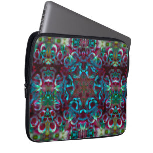 Mosaik der geometrischen Linien und des Gefälles Laptopschutzhülle
