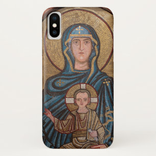 Mosaik der Jungfrau Maria und Jesus iPhone X Hülle