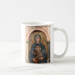Mosaik der Jungfrau Maria und Jesus Kaffeetasse
