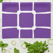 Mosaik der lila Quadrate Geschirrtuch (Gefaltet)