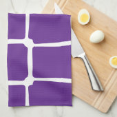 Mosaik der lila Quadrate Geschirrtuch (Viertel Falte)