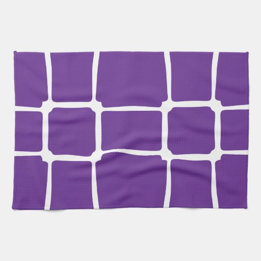 Mosaik der lila Quadrate Geschirrtuch (Horizontal)