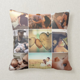 Mosaik der personalisierten Erinnerungen Kissen