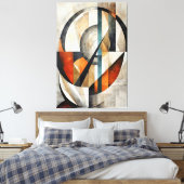 Mosaik der Zeit Leinwanddruck (Insitu (Schlafzimmer))