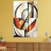 Mosaik der Zeit Leinwanddruck (Insitu (Wohnzimmer))