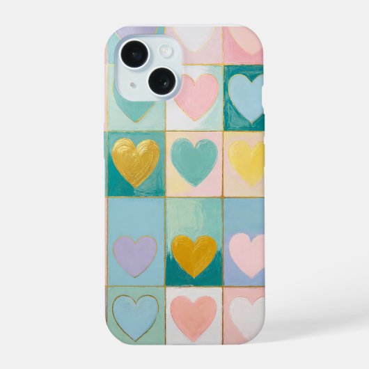 Mosaik der Zuneigung iPhone 15 Hülle (Rückseite)