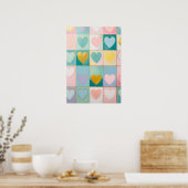 Mosaik der Zuneigung Poster (Küche)