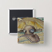 Mosaik des alten Tauchhelms Button (Vorne & Hinten)