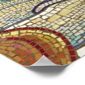Mosaik des alten Tauchhelms Poster (Ecke)