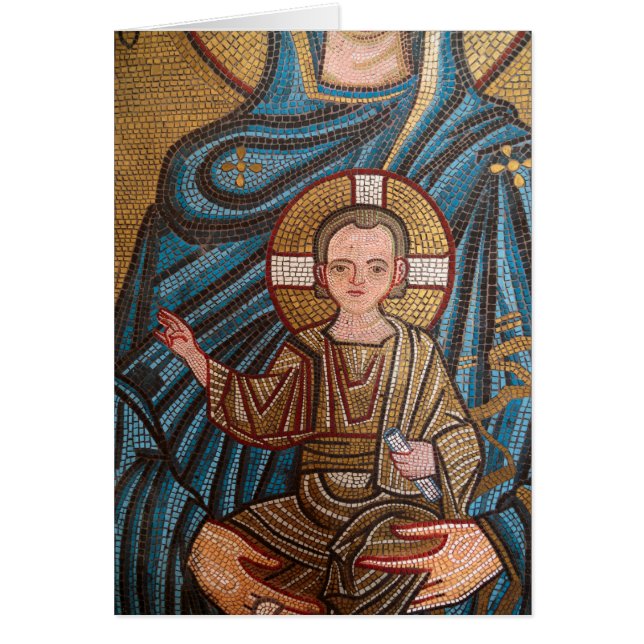 Mosaik des Babys Jesus (Vorne)