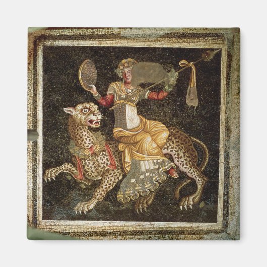 Mosaik des Dionysos auf Leopard um 180 n. Chr. Magnet (Vorne)