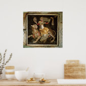 Mosaik des Dionysos auf Leopard um 180 n. Chr. Poster (Küche)