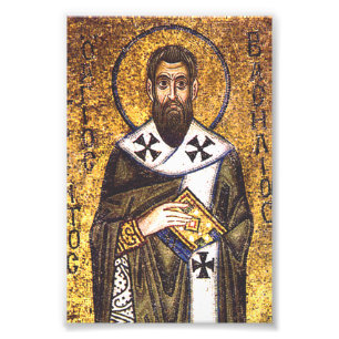 Mosaik des Heiligen Basilius des Großen Fotodruck