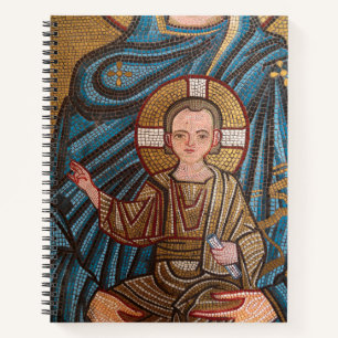 Mosaik des Jesuskindes Notizblock