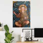 Mosaik des Jesuskindes Poster (Heimbüro)