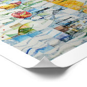 Mosaik des Kreuzes Poster (Ecke)