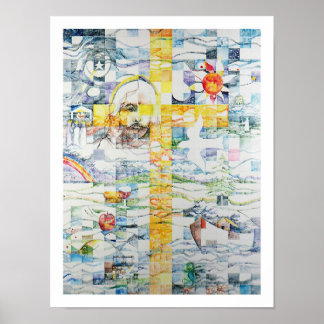 Mosaik des Kreuzes Poster