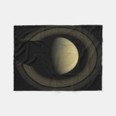 Mosaik des Planeten Saturn und seiner wichtigsten Fleecedecke (Vorderseite (Horizontal))
