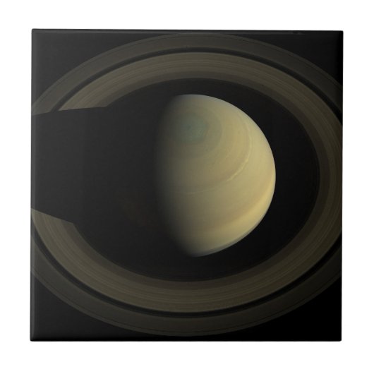 Mosaik des Planeten Saturn und seiner wichtigsten  Fliese (Vorderseite)