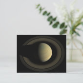 Mosaik des Planeten Saturn und seiner wichtigsten  Postkarte (Stehend Vorderseite)