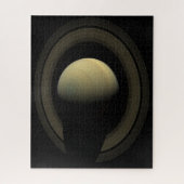 Mosaik des Planeten Saturn und seiner wichtigsten  Puzzle (Vertikal)