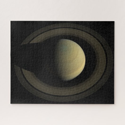 Mosaik des Planeten Saturn und seiner wichtigsten  Puzzle (Horizontal)
