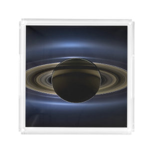 Mosaik des Saturn-Systems, das von der Sonne zurüc Acryl Tablett