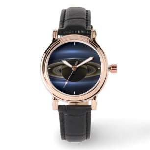 Mosaik des Saturn-Systems, das von der Sonne zurüc Armbanduhr