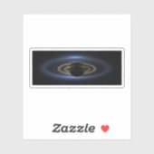 Mosaik des Saturn-Systems, das von der Sonne zurüc Aufkleber (Blatt)