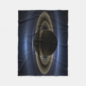 Mosaik des Saturn-Systems, das von der Sonne zurüc Fleecedecke (Vorderseite)