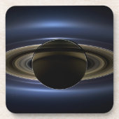 Mosaik des Saturn-Systems, das von der Sonne zurüc Getränkeuntersetzer (Vorderseite)