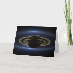 Mosaik des Saturn-Systems, das von der Sonne zurüc Karte