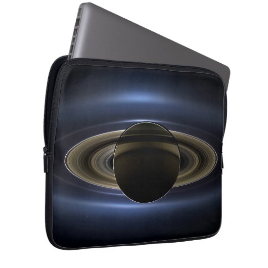 Mosaik des Saturn-Systems, das von der Sonne zurüc Laptopschutzhülle (Vorne Rechts)