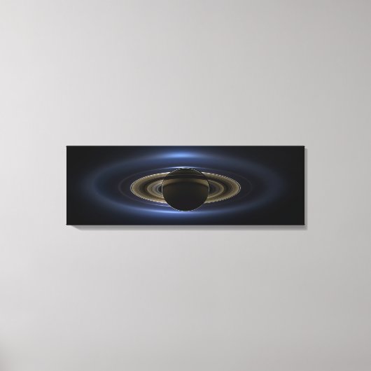 Mosaik des Saturn-Systems, das von der Sonne zurüc Leinwanddruck (Vorderseite)