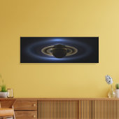 Mosaik des Saturn-Systems, das von der Sonne zurüc Leinwanddruck (Insitu (Wohnzimmer))