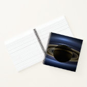 Mosaik des Saturn-Systems, das von der Sonne zurüc Notizblock (Innenseite)