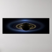 Mosaik des Saturn-Systems, das von der Sonne zurüc Poster (Vorne)