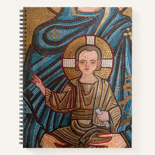 Mosaik des Säuglings Jesus Notizblock (Vorderseite)