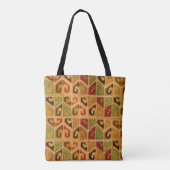 Mosaik Design Tote Bag Tasche (Rückseite)